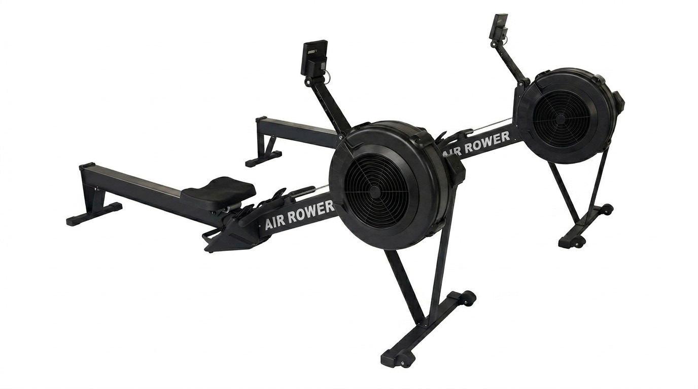 Indoor Rower noir pour entraînement cardiovasculaire